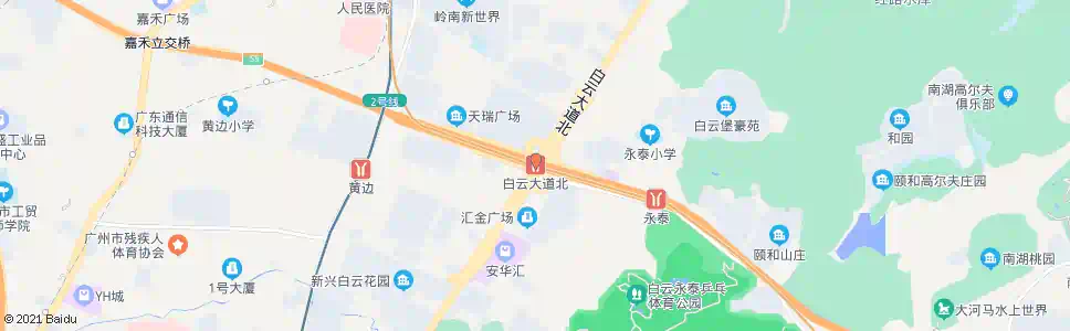 广州白云大道北站_公交站地图_广州公交_妙搜公交查询2024