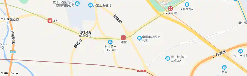 广州钟村职校_公交站地图_广州公交_妙搜公交查询2024