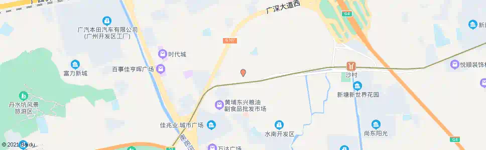 广州新墩下基市场大街_公交站地图_广州公交_妙搜公交查询2024