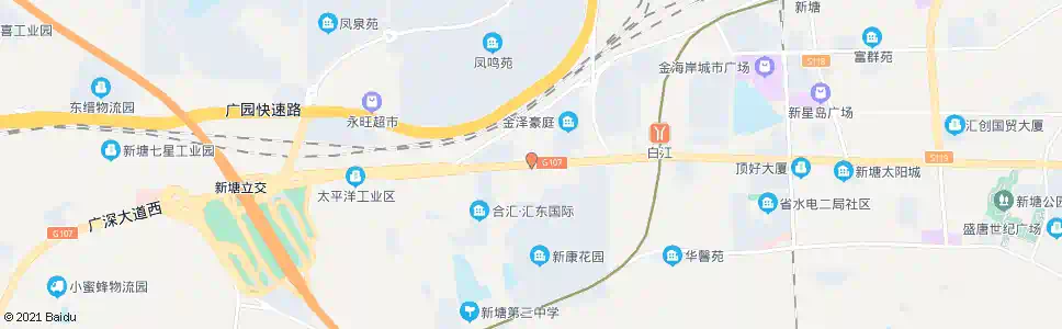 广州新康花园北门_公交站地图_广州公交_妙搜公交查询2024