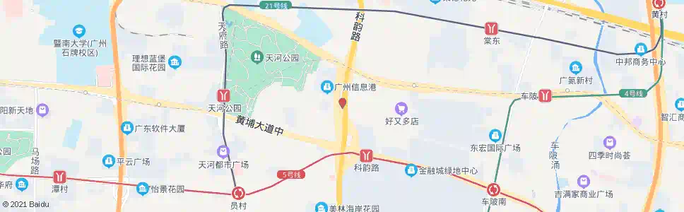 广州科韵路(公交站)_公交站地图_广州公交_妙搜公交查询2024