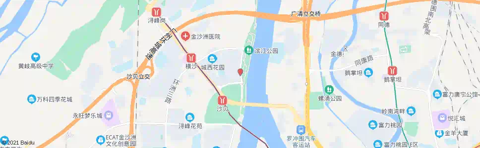 广州金沙洲码头总站_公交站地图_广州公交_妙搜公交查询2024