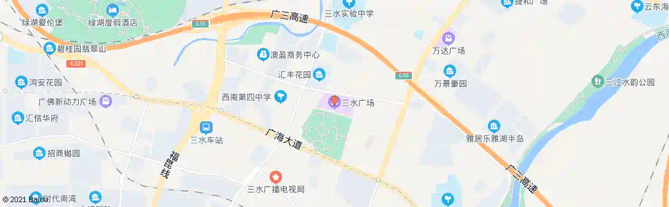 广州三水广场_公交站地图_广州公交_妙搜公交查询2024