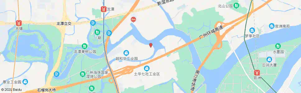 广州华洲路中_公交站地图_广州公交_妙搜公交查询2024