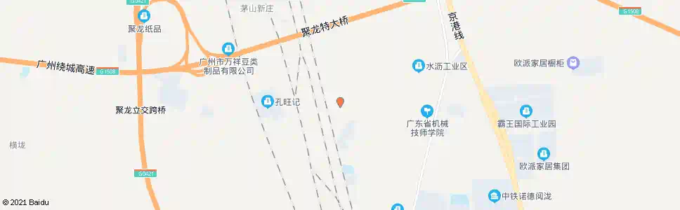 广州白江村_公交站地图_广州公交_妙搜公交查询2024