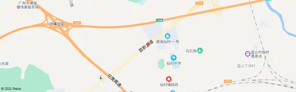 广州基岗村_公交站地图_广州公交_妙搜公交查询2024