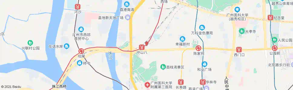 广州中山八路(总站)_公交站地图_广州公交_妙搜公交查询2024