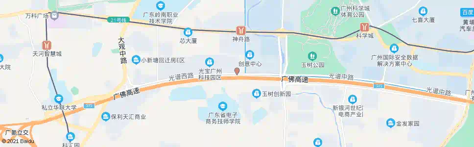 广州光谱西路(神州路路口)_公交站地图_广州公交_妙搜公交查询2024