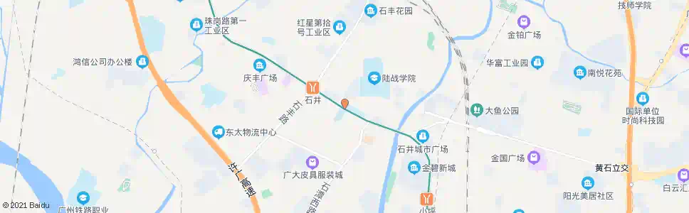 广州石井中学_公交站地图_广州公交_妙搜公交查询2024