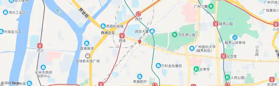 广州西华路尾站_公交站地图_广州公交_妙搜公交查询2024