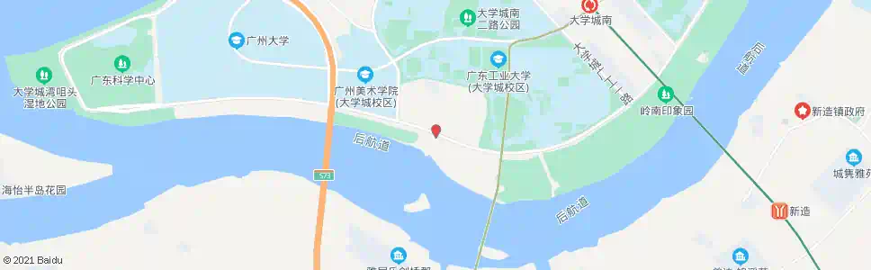 广州外环西路_公交站地图_广州公交_妙搜公交查询2024