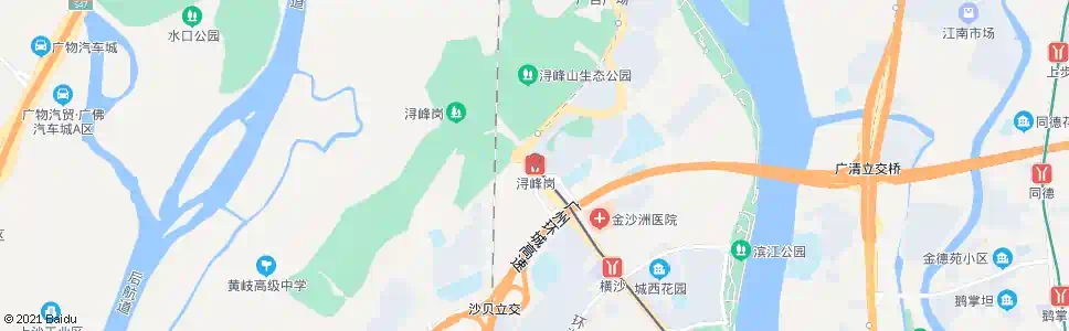 广州浔峰岗地铁站_公交站地图_广州公交_妙搜公交查询2024