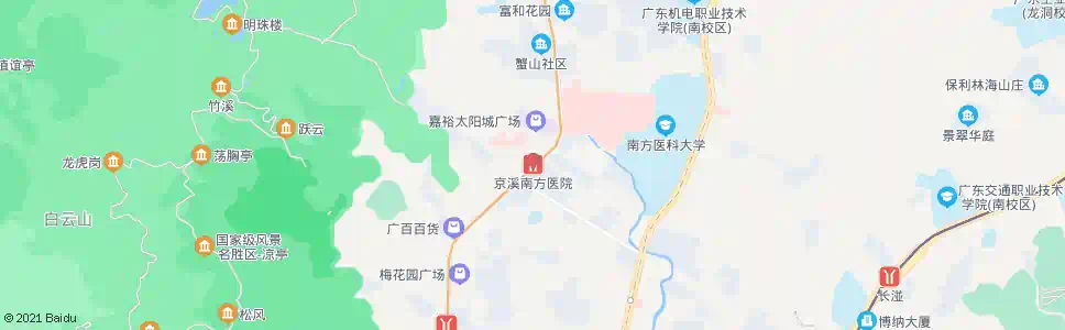 广州南方医院_公交站地图_广州公交_妙搜公交查询2024