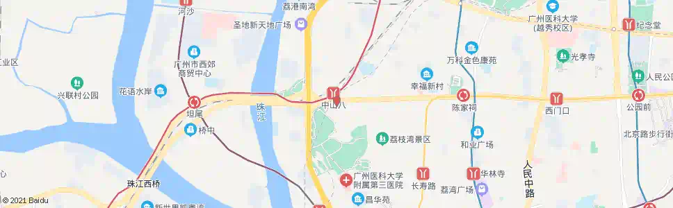 广州广州广佛汽车客运站(中山八路)_公交站地图_广州公交_妙搜公交查询2024