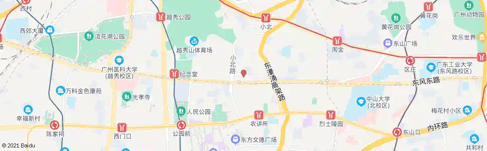 广州法政路_公交站地图_广州公交_妙搜公交查询2024