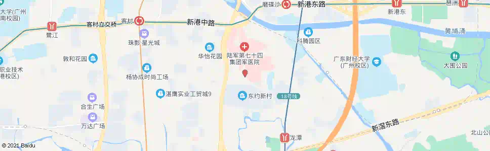 广州石榴岗路西(中西医结合医院)_公交站地图_广州公交_妙搜公交查询2024