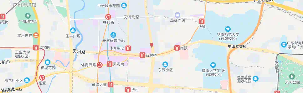 广州天河东路口_公交站地图_广州公交_妙搜公交查询2024