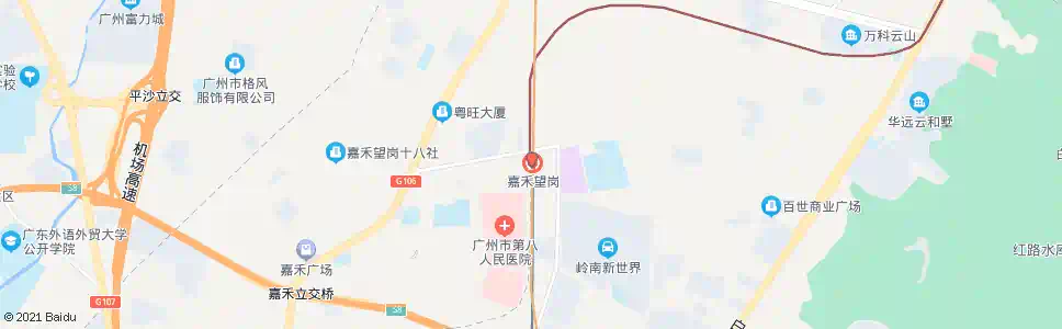 广州地铁嘉禾望岗站(华英路)_公交站地图_广州公交_妙搜公交查询2024