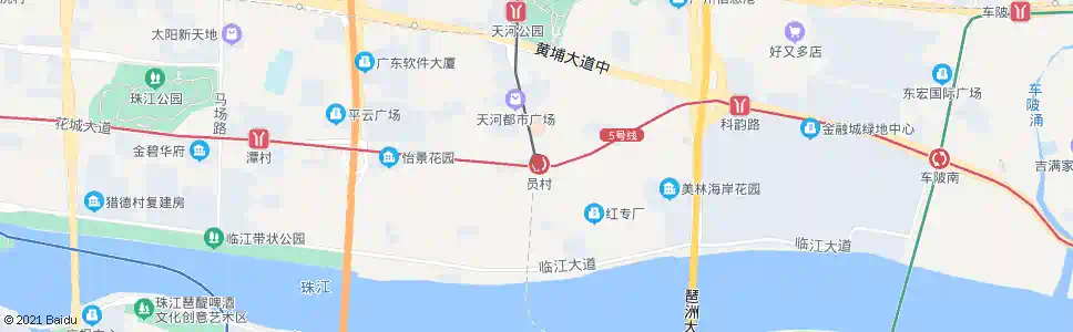 广州员村_公交站地图_广州公交_妙搜公交查询2024