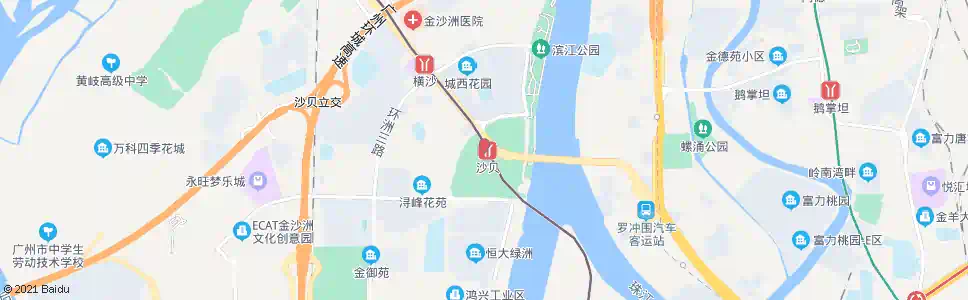 广州地铁沙贝站总站_公交站地图_广州公交_妙搜公交查询2024