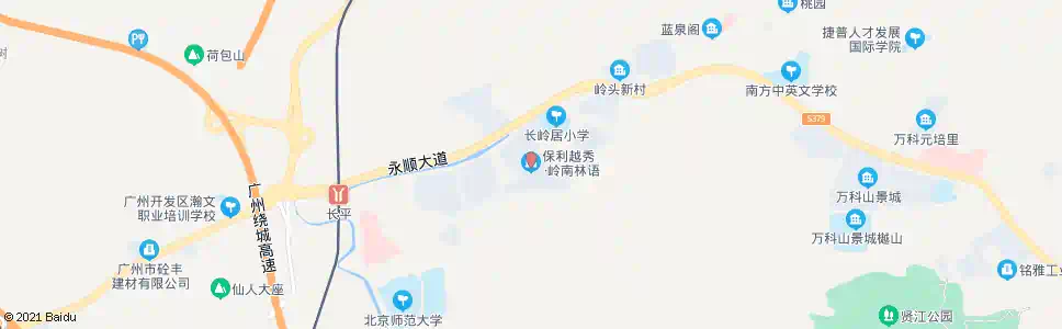 广州永顺大道(保利林语花园)_公交站地图_广州公交_妙搜公交查询2024