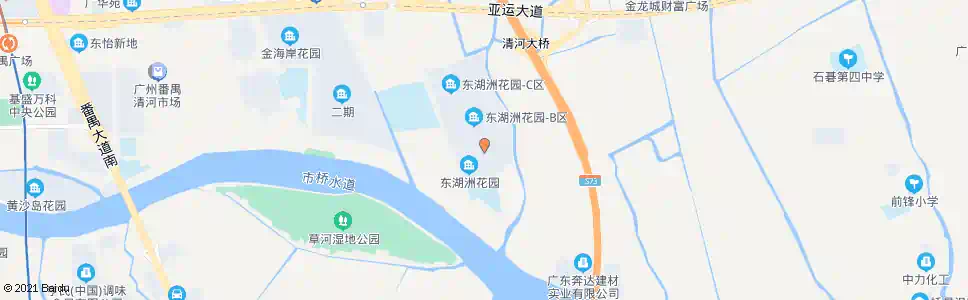 广州东湖洲花园a_公交站地图_广州公交_妙搜公交查询2024