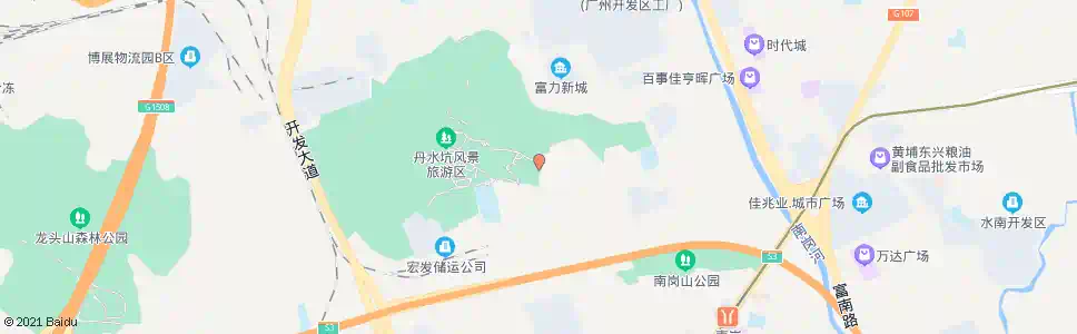 广州丹水坑风景区总站_公交站地图_广州公交_妙搜公交查询2024