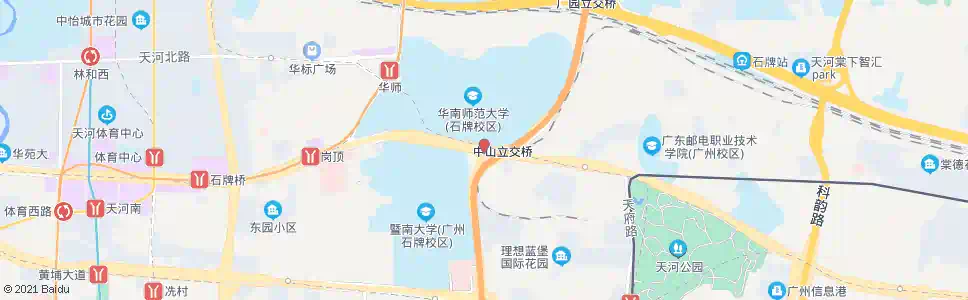 广州华师大南门_公交站地图_广州公交_妙搜公交查询2024