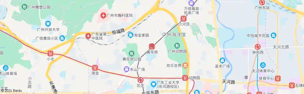 广州黄花岗站_公交站地图_广州公交_妙搜公交查询2024