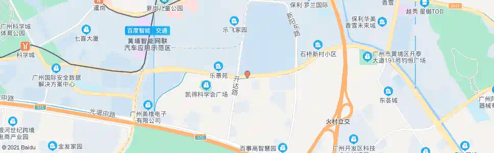 广州开泰大道(开达路口)_公交站地图_广州公交_妙搜公交查询2024