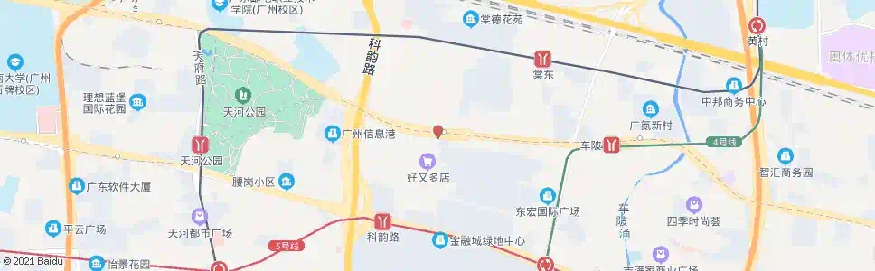 广州科新路_公交站地图_广州公交_妙搜公交查询2024