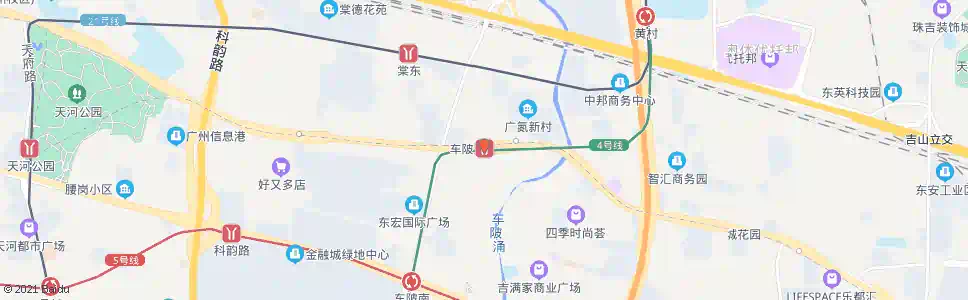 广州车陂(BRT)_公交站地图_广州公交_妙搜公交查询2024