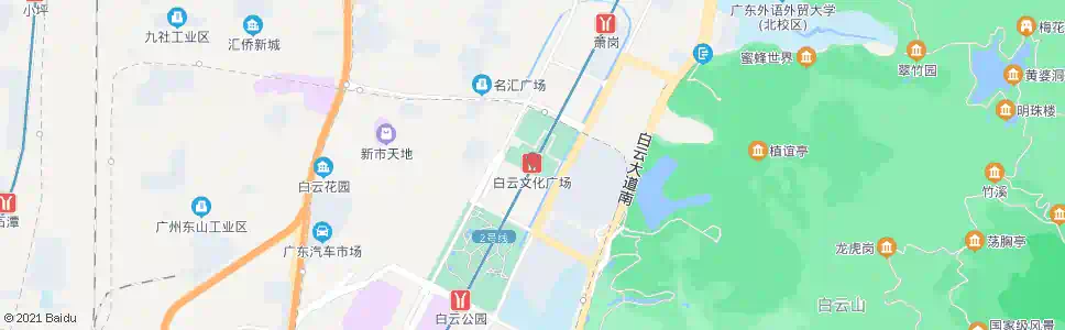 广州地铁白云文化广场站_公交站地图_广州公交_妙搜公交查询2024