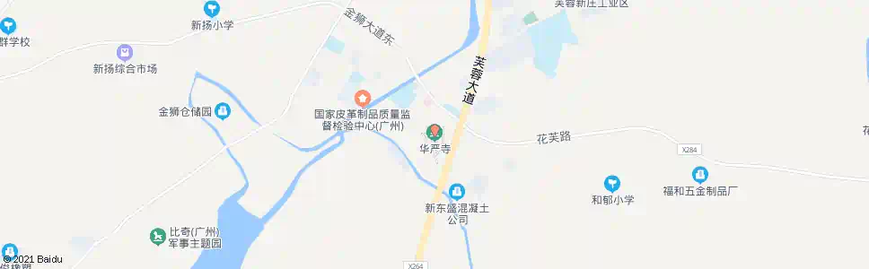 广州旗岭华严寺总站_公交站地图_广州公交_妙搜公交查询2024