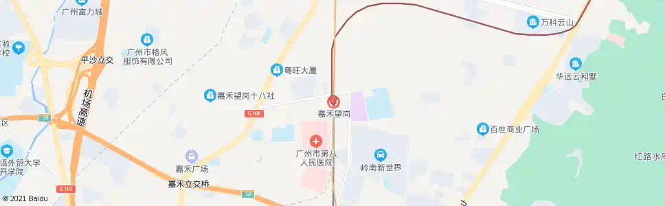 广州望岗_公交站地图_广州公交_妙搜公交查询2024