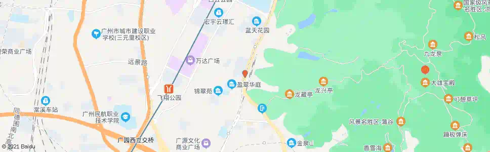 广州盈翠华庭_公交站地图_广州公交_妙搜公交查询2024