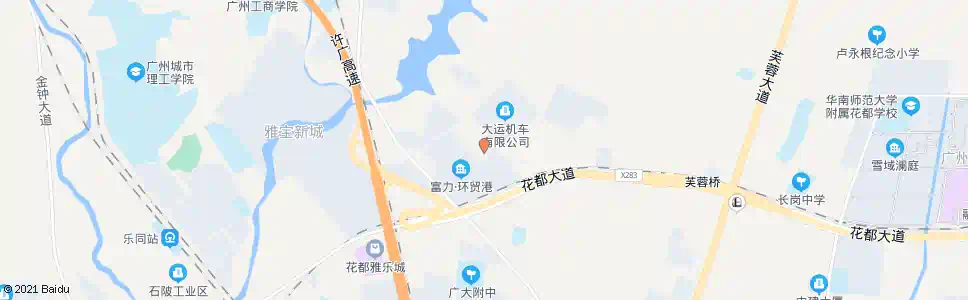 广州美国工业园(平步大道)_公交站地图_广州公交_妙搜公交查询2024