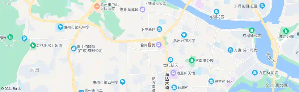 惠州桥西办事处_公交站地图_惠州公交_妙搜公交查询2024