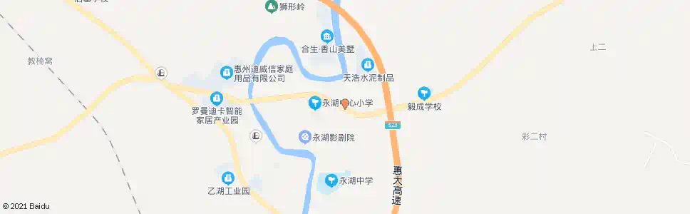 惠州永湖供水营业厅_公交站地图_惠州公交_妙搜公交查询2024