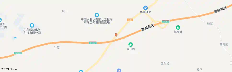 惠州大白村_公交站地图_惠州公交_妙搜公交查询2024