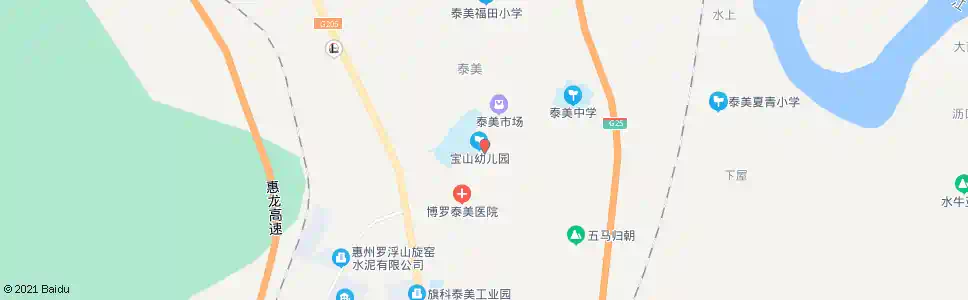 惠州泰美邮政分局_公交站地图_惠州公交_妙搜公交查询2024