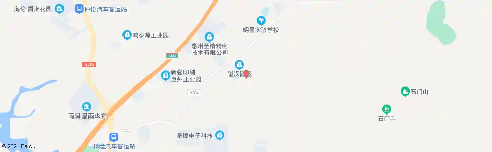 惠州侨兴科技园_公交站地图_惠州公交_妙搜公交查询2024