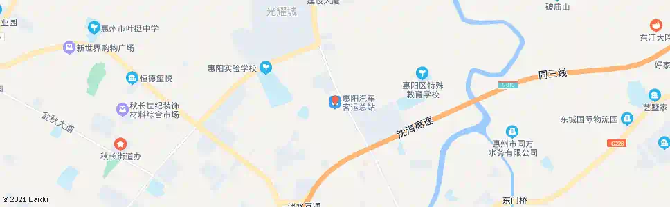 惠州汽车总站_公交站地图_惠州公交_妙搜公交查询2024