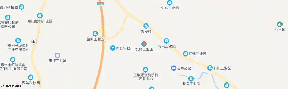 惠州凯振工业园_公交站地图_惠州公交_妙搜公交查询2024