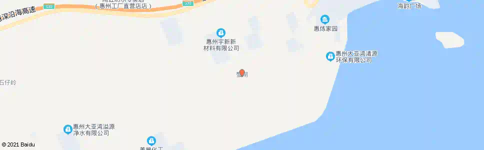 惠州蟹湖村_公交站地图_惠州公交_妙搜公交查询2024