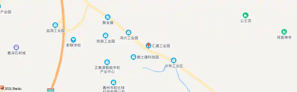 惠州汇通工业园_公交站地图_惠州公交_妙搜公交查询2024