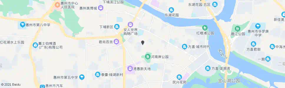 惠州河南岸街道办_公交站地图_惠州公交_妙搜公交查询2024