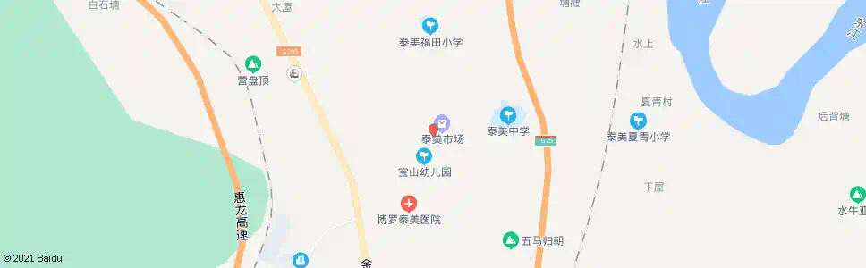 惠州泰美地税所_公交站地图_惠州公交_妙搜公交查询2024