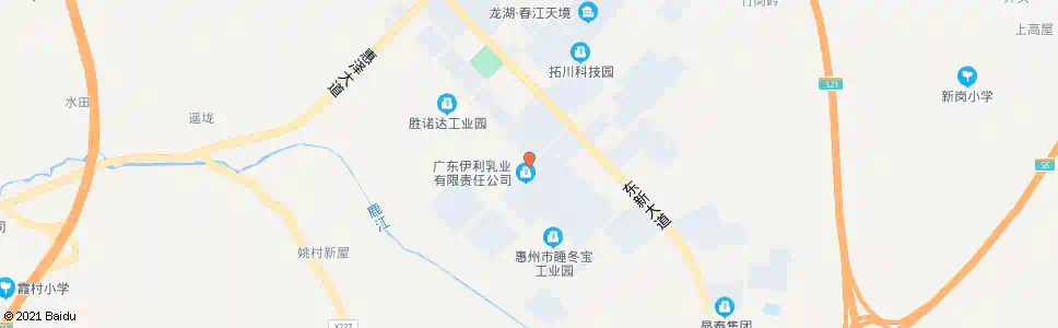 惠州伊利乳业_公交站地图_惠州公交_妙搜公交查询2024