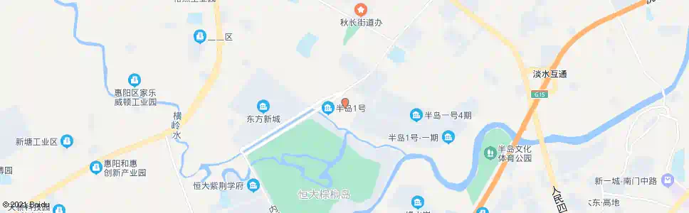 惠州半岛一号三期_公交站地图_惠州公交_妙搜公交查询2024